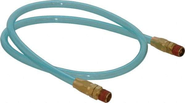 Coilhose Pneumatics - 1/4" ID 3' Long Lead-In Whip Hose - MNPT Swivel x MNPT Swivel Ends, 140 Working psi, -20 to 165°F, 1/4" Fitting, - Industrial Tool & Supply