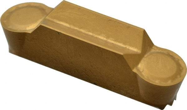 Seco - LCMF, 0.315" Cutting Width, MP, CP500 Grade, Double End Multi-Directional Turning Insert - TiAlN, TiN Coated, Full Radius - Industrial Tool & Supply