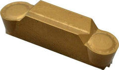 Seco - LCMF, 0.315" Cutting Width, MP, CP500 Grade, Double End Multi-Directional Turning Insert - TiAlN, TiN Coated, Full Radius - Industrial Tool & Supply