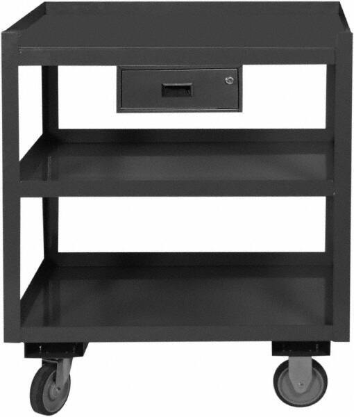 Durham - 30" Wide x 37-3/4" High x 24" Deep, Mobile Workstation - 1,200 Lb Capacity - Industrial Tool & Supply