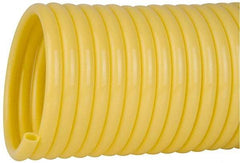 Coilhose Pneumatics - 1/4" ID, 100' Long, Yellow Nylon Coiled & Self Storing Hose - 185 Max psi, No Fittings - Industrial Tool & Supply