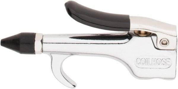 Coilhose Pneumatics - Rubber Thumb Lever Blow Gun - 1/4 NPT, Zinc - Industrial Tool & Supply