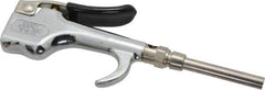 Coilhose Pneumatics - Safety Extension Tube Thumb Lever Blow Gun - 1/4 NPT, 3" Tube Length - Industrial Tool & Supply
