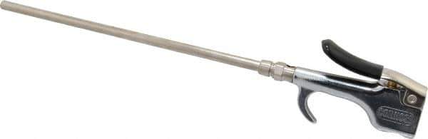 Coilhose Pneumatics - Safety Extension Tube Thumb Lever Blow Gun - 1/4 NPT, 10" Tube Length - Industrial Tool & Supply