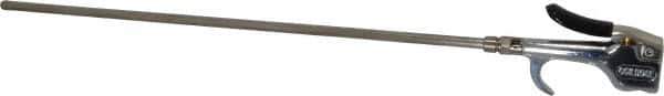 Coilhose Pneumatics - Safety Extension Tube Thumb Lever Blow Gun - 1/4 NPT, 16" Tube Length - Industrial Tool & Supply