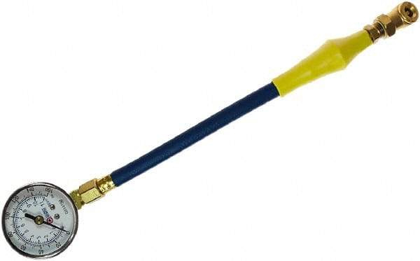 Coilhose Pneumatics - 0 to 60 psi Dial Ball Tire Pressure Gauge - 7' Hose Length - Industrial Tool & Supply