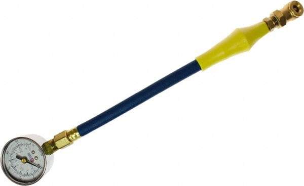 Coilhose Pneumatics - 0 to 160 psi Dial Ball Tire Pressure Gauge - 7' Hose Length - Industrial Tool & Supply