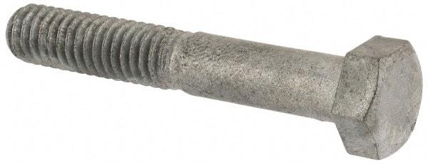Value Collection - 5/16-18 Thread, 2" Length Under Head, Steel Hex Head Bolt - Hot Dipped Galvanized Coated, UNC Thread, ASTM A307, Grade 2 - Industrial Tool & Supply