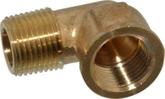 Cerro - 3/8 Male Thread x 3/8 Female Thread, Brass Industrial Pipe 90° Street Elbow - MNPTF x FNPTF, 1,200 psi - Industrial Tool & Supply