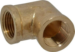 Cerro - 3/8 Female Thread, Brass Industrial Pipe 90° Female Elbow - FNPTF, 1,200 psi - Industrial Tool & Supply