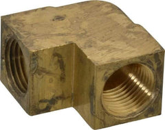 Cerro - 1/2 Female Thread, Brass Industrial Pipe 90° Female Elbow - FNPTF, 1,200 psi - Industrial Tool & Supply