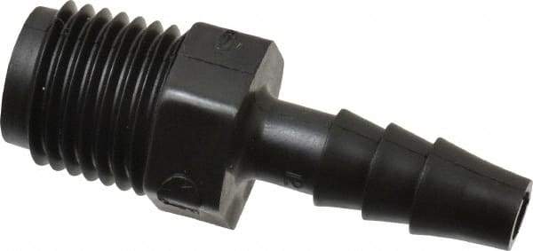 NewAge Industries - 1/4" Barb, 1/4 NPT, Multiple Barbed Tube Connector - Polyethylene, Male - Industrial Tool & Supply