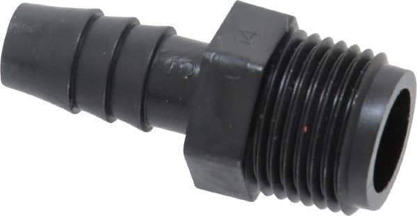 NewAge Industries - 3/8" Barb, 3/8 NPT, Multiple Barbed Tube Connector - Polyethylene, Male - Industrial Tool & Supply