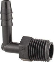 NewAge Industries - 1/4" Barb, 1/4 NPT, Multiple Barbed Tube Elbow - Polyethylene, Male - Industrial Tool & Supply