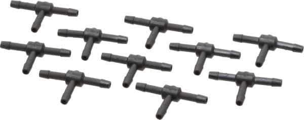NewAge Industries - 1/8" Barb, Multiple Barbed Tube Union Tee - Polyethylene - Industrial Tool & Supply