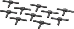 NewAge Industries - 1/8" Barb, Multiple Barbed Tube Union Tee - Polyethylene - Industrial Tool & Supply