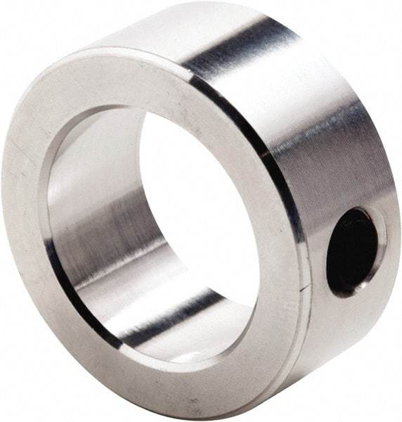 Climax Metal Products - 3" Bore, Aluminum, Set Screw Shaft Collar - 4" Outside Diam, 1-1/8" Wide - Industrial Tool & Supply