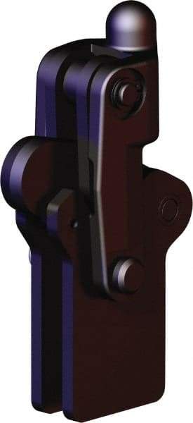 De-Sta-Co - 1,574 Lb Holding Capacity, Vertical Handle, Manual Hold Down Toggle Clamp - 200° Bar Opening, Weldable Base, Oxide Finish, Forged Alloy Steel - Industrial Tool & Supply