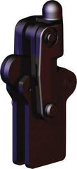 De-Sta-Co - 1,574 Lb Holding Capacity, Vertical Handle, Manual Hold Down Toggle Clamp - 200° Bar Opening, Weldable Base, Oxide Finish, Forged Alloy Steel - Industrial Tool & Supply