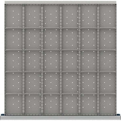 LISTA - 30-Compartment Drawer Divider Layout for 3.15" High Drawers - Industrial Tool & Supply
