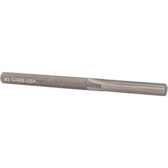 Hertel - #3 Solid Carbide 4 Flute Chucking Reamer - Industrial Tool & Supply