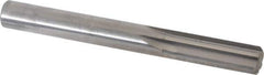 Hertel - 11mm Solid Carbide 6 Flute Chucking Reamer - Straight Flute, Straight Shank, 1-3/8" Flute Length, 4" OAL - Industrial Tool & Supply