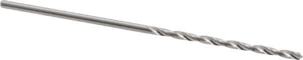 Hertel - #58 118° Solid Carbide Jobber Drill - Bright Finish, Right Hand Cut, Spiral Flute, Straight Shank, 1-1/2" OAL, Standard Point - Industrial Tool & Supply