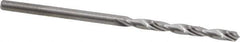 Hertel - #45 118° Solid Carbide Jobber Drill - Bright Finish, Right Hand Cut, Spiral Flute, Straight Shank, 1-3/4" OAL, Standard Point - Industrial Tool & Supply
