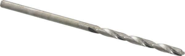 Hertel - #44 118° Solid Carbide Jobber Drill - Bright Finish, Right Hand Cut, Spiral Flute, Straight Shank, 2" OAL, Standard Point - Industrial Tool & Supply
