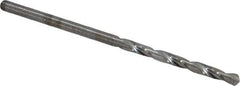 Hertel - #43 118° Solid Carbide Jobber Drill - Bright Finish, Right Hand Cut, Spiral Flute, Straight Shank, 2" OAL, Standard Point - Industrial Tool & Supply