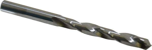 Hertel - Letter D 118° Solid Carbide Jobber Drill - Bright Finish, Right Hand Cut, Spiral Flute, Straight Shank, 3-1/4" OAL, Standard Point - Industrial Tool & Supply