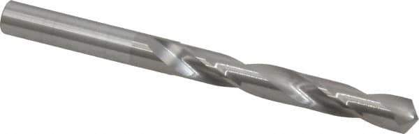 Hertel - 21/64" 118° Solid Carbide Jobber Drill - Bright Finish, Right Hand Cut, Spiral Flute, Straight Shank, 4" OAL, Standard Point - Industrial Tool & Supply