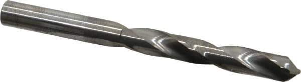 Hertel - Letter U 118° Solid Carbide Jobber Drill - Bright Finish, Right Hand Cut, Spiral Flute, Straight Shank, 4-1/4" OAL, Standard Point - Industrial Tool & Supply