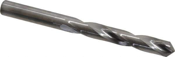 Hertel - Letter X 118° Solid Carbide Jobber Drill - Bright Finish, Right Hand Cut, Spiral Flute, Straight Shank, 4-1/2" OAL, Standard Point - Industrial Tool & Supply