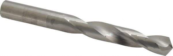 Hertel - 1/2" 118° Solid Carbide Jobber Drill - Bright Finish, Right Hand Cut, Spiral Flute, Straight Shank, 4-3/4" OAL, Standard Point - Industrial Tool & Supply
