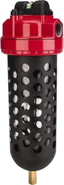 RTI Eliminizer - 1/2" 35 CFM Air Dryer/Filter Unit - Polycarbonate, 11-1/2" High x 3-3/4" Diam - Industrial Tool & Supply