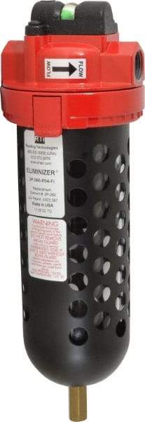 RTI Eliminizer - 1/2" 60 CFM Air Dryer/Filter Unit - Polycarbonate, 11-1/2" High x 3-3/4" Diam - Industrial Tool & Supply