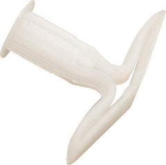 Toggler - #6 to 14 Screw, 5/16" Diam, 2" Long, 1" Thick, Plastic Toggle Drywall & Hollow Wall Anchor - 5/16" Drill, Plastic, Use in Drywall - Industrial Tool & Supply
