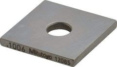 Mitutoyo - 0.1006" Square Steel Gage Block - Accuracy Grade 0, Includes Certificate of Inspection - Industrial Tool & Supply