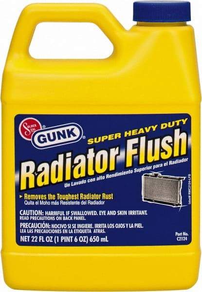 Gunk - Radiator Flush - 22 oz Jug with Handle - Industrial Tool & Supply