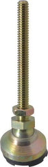Gibraltar - 1/4-20 Bolt Thread, Studded Pivotal Stud Mount Leveling Pad & Mount - 1,000 Max Lb Capacity, 1" Base Diam - Industrial Tool & Supply