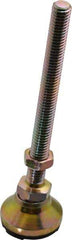 Gibraltar - 3/8-16 Bolt Thread, Studded Pivotal Stud Mount Leveling Pad & Mount - 3,750 Max Lb Capacity, 1-1/4" Base Diam - Industrial Tool & Supply