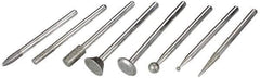 Value Collection - 0.188" Head Diam x 0.188" Head Thickness Cone Grinding Pin - 1/4" Shank Length - Industrial Tool & Supply