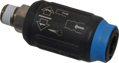 Legris - 1/4 Male NPT Pneumatic Hose Safety Coupler - 1/4" ID, Fiber Glass, Industrial Interchange, 1/4" Body Diam - Industrial Tool & Supply