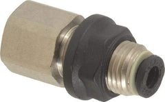 Legris - 5/32" Outside Diam, 1/8 NPT, Brass Push-to-Connect Tube Female Bulkhead - 290 Max psi - Industrial Tool & Supply
