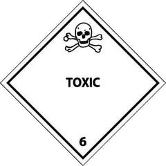 NMC - Toxic DOT Shipping Label - 4" High x 4" Wide - Industrial Tool & Supply