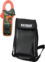 Extech - EX830, CAT III, Digital True RMS Auto Ranging Clamp Meter with 1.7" Clamp On Jaws - 600 VAC/VDC, 1000 AC/DC Amps, Measures Current, Temperature - Industrial Tool & Supply