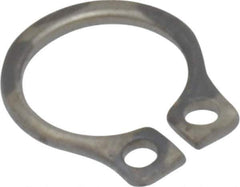 Rotor Clip - 5.84mm Groove Diam, 1/4" Shaft Diam, Passivated Stainless Steel, Snap External Retaining Rings - 0.029" Groove Width, 0.01" Groove Depth, 0.025" Ring Thickness, Grade 15-7 Grade 632 - Industrial Tool & Supply