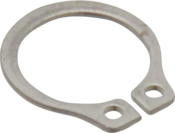 Rotor Clip - 8.94mm Groove Diam, 3/8" Shaft Diam, Passivated Stainless Steel, Snap External Retaining Rings - 0.029" Groove Width, 0.012" Groove Depth, 0.025" Ring Thickness, Grade 15-7 Grade 632 - Industrial Tool & Supply