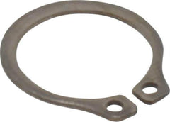 Rotor Clip - 10.46mm Groove Diam, 7/16" Shaft Diam, Passivated Stainless Steel, Snap External Retaining Rings - 0.029" Groove Width, 0.013" Groove Depth, 0.025" Ring Thickness, Grade 15-7 Grade 632 - Industrial Tool & Supply